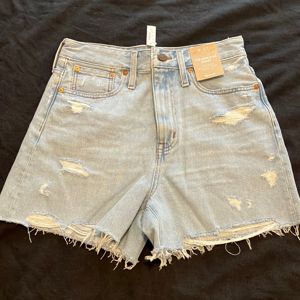 Madewell Mom Jean Shorts